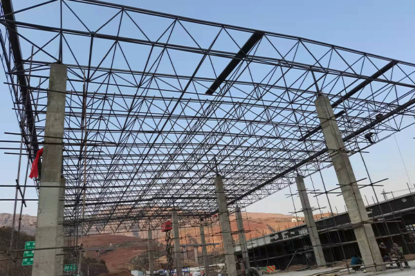 石首钢结构网架图片