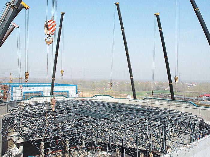 石首网架高空滑移法